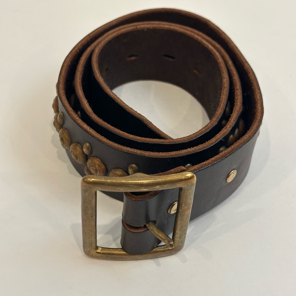 hollywood trading company HTC Studded Leather Belt Men’s Size 32